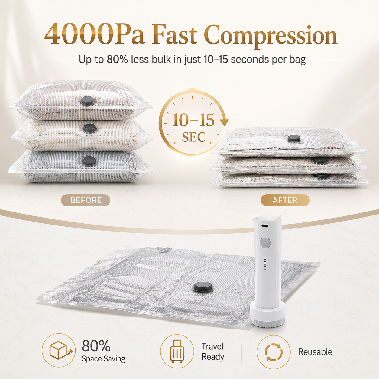 PackVac Travel Vacuum Kit